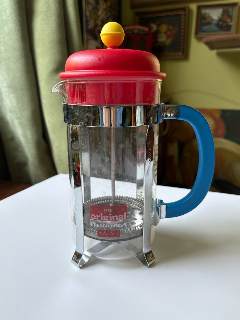 Bodum French Press Coffee Cafetière glass plastic postmodern vintage Memphis